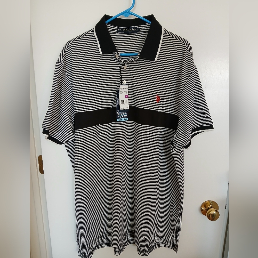 US Polo Assn. Mens Polo Striped Shirt. Size XXL